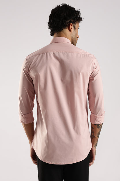 100% Cotton Slim Fit Shirt Pink