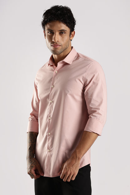 100% Cotton Slim Fit Shirt Pink