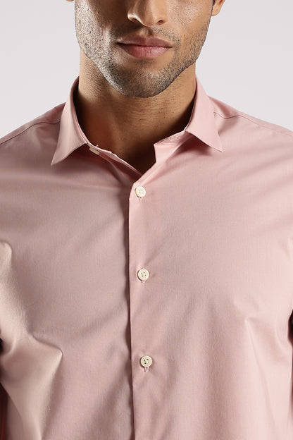100% Cotton Slim Fit Shirt Pink
