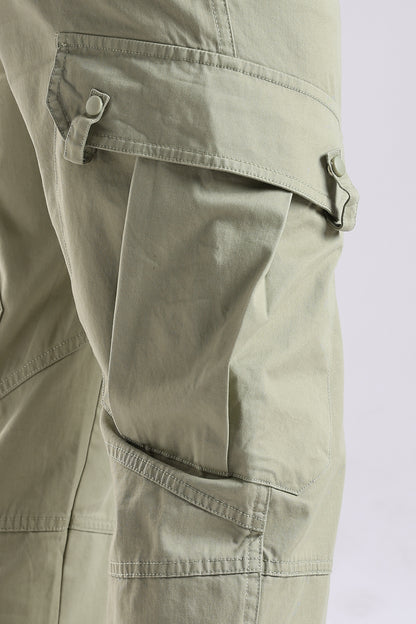 Slim Fit Cargo Pants P Green
