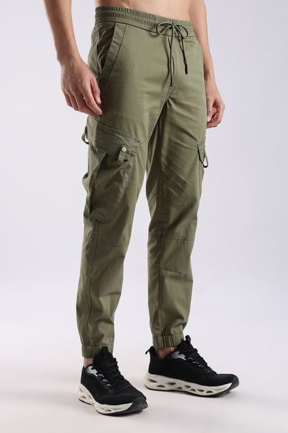 Slim Fit Cargo Pants Green