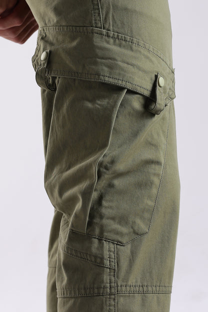 Slim Fit Cargo Pants Green