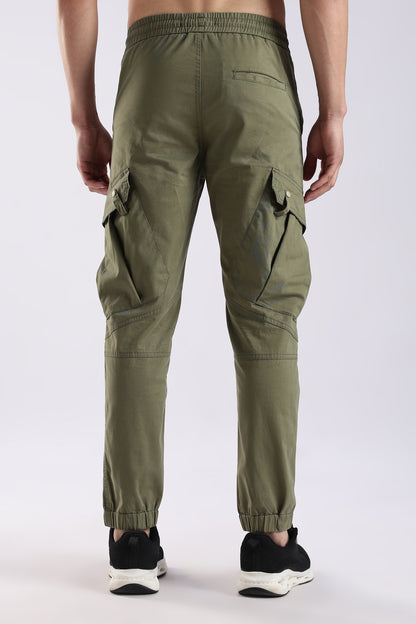 Slim Fit Cargo Pants Green