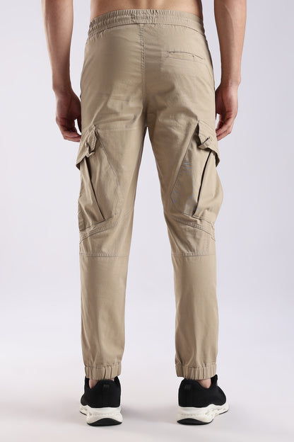 Slim Fit Cargo Pants Beige