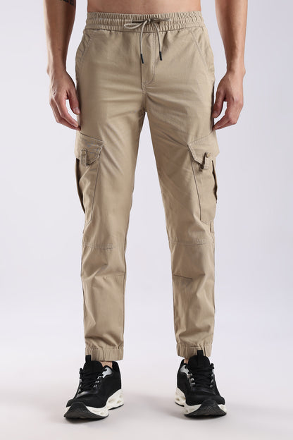 Slim Fit Cargo Pants Beige