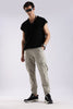 100% Cotton Slim Fit Cargo Pants Olive