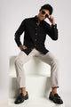 100% Cotton Slim Fit Shirt Black