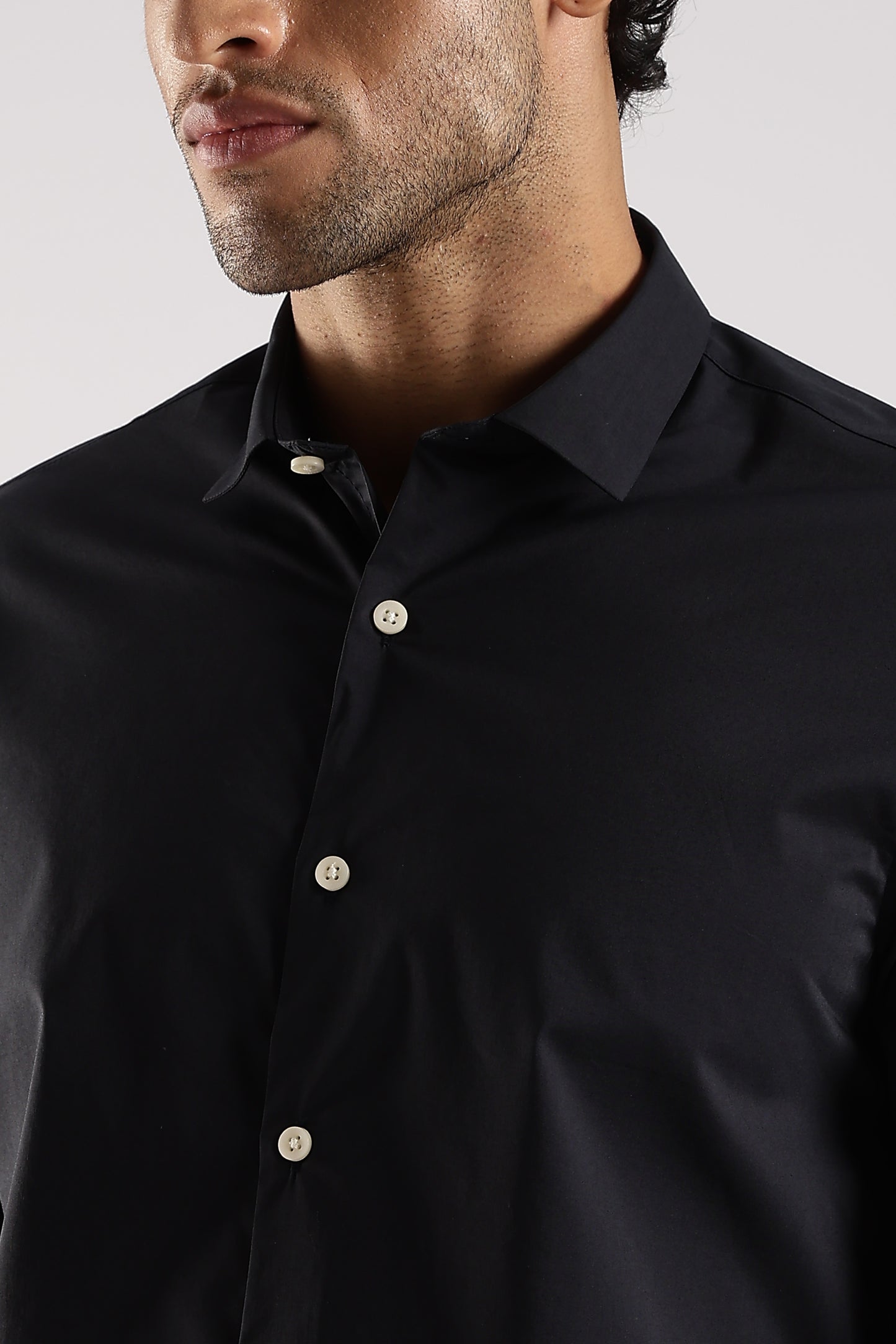 100% Cotton Slim Fit Shirt Navy