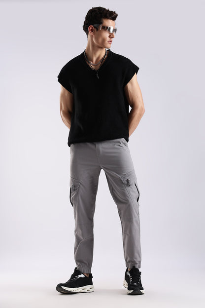 Slim Fit Cargo Pants Lt Grey