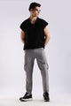 100% Cotton Slim Fit Cargo Pants Lt Grey
