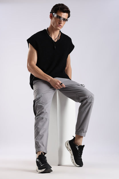 Slim Fit Cargo Pants Lt Grey