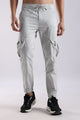 Slim Fit Cargo Pants Off White