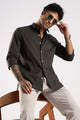 100% Cotton Slim Fit Shirt Green
