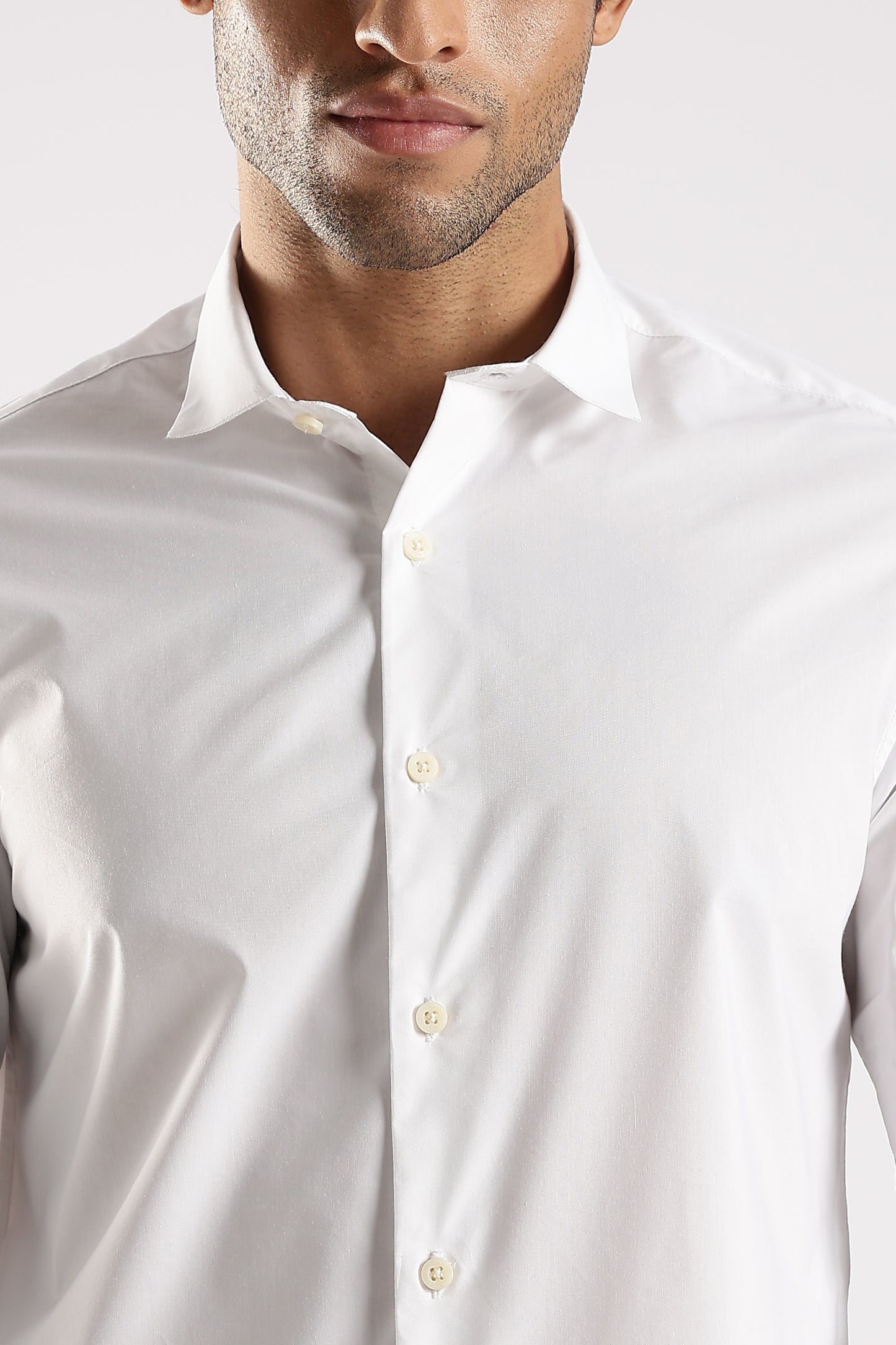 100% Cotton Slim Fit Shirt White