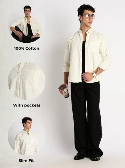Everyday Essential Solid Shirt Off White
