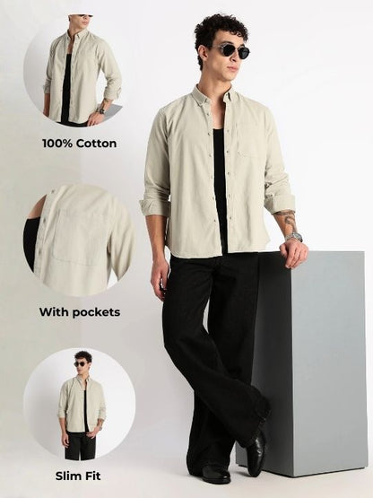 Everyday Essential Solid Shirt P Green