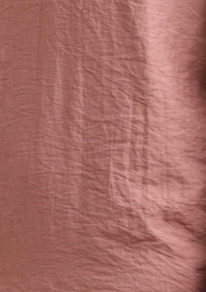 Mandarin Collar Nylon Shirt Dk Pink