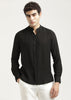 Textured Nylon Shirt Black