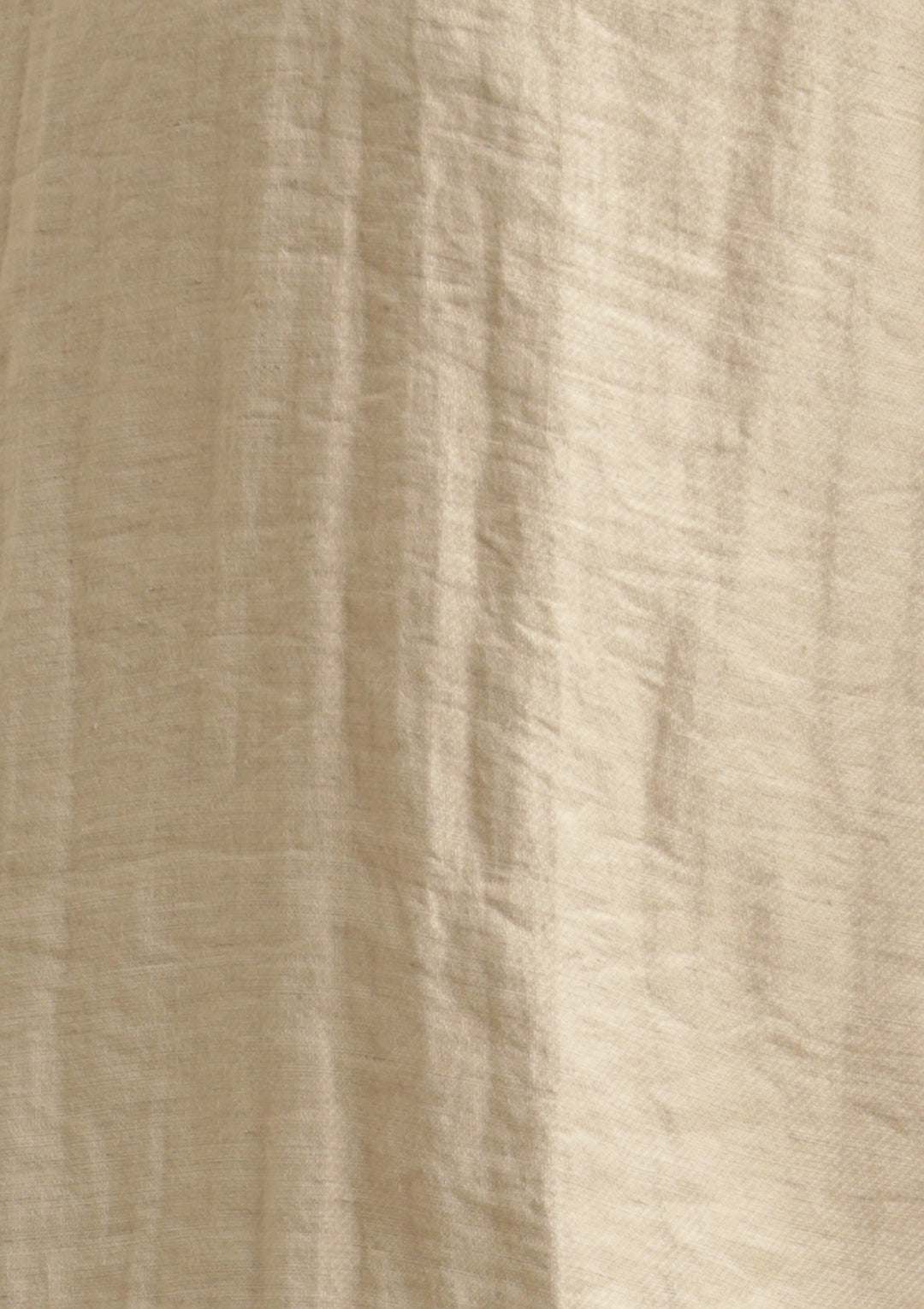 Mandarin Collar Nylon Shirt Cream