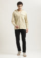Double Pocket Drop Shoulder Shirt Cream