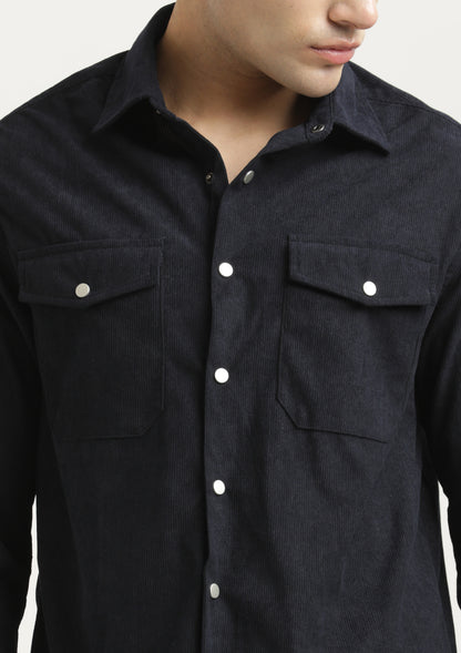 Corduroy Overshirt Navy