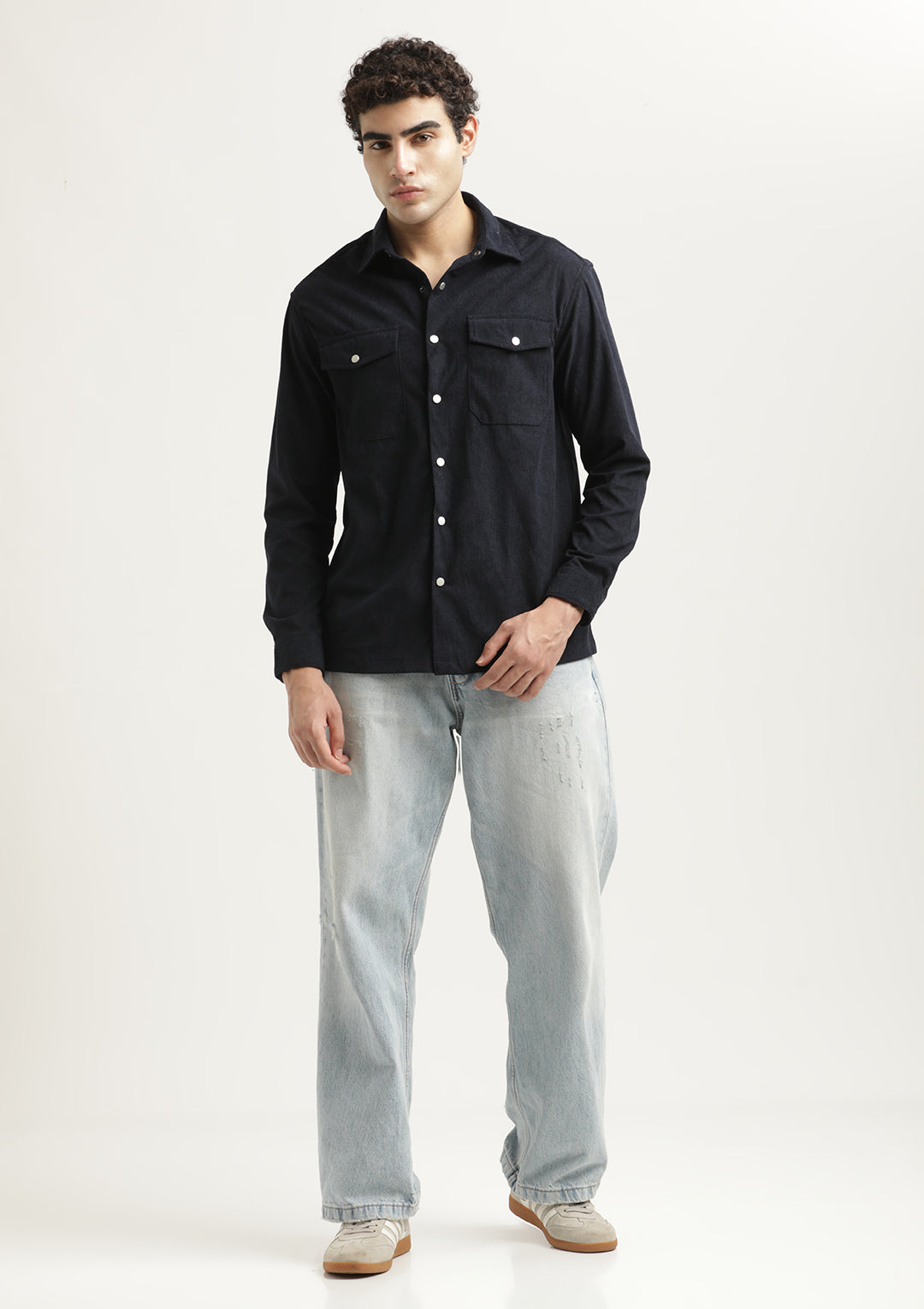 Corduroy Overshirt Navy