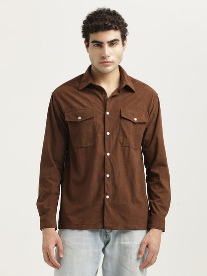 Corduroy Overshirt Brown