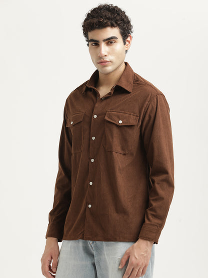 Corduroy Overshirt Brown