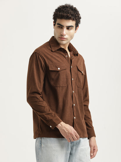 Corduroy Overshirt Brown