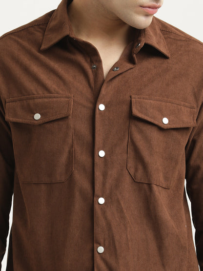 Corduroy Overshirt Brown