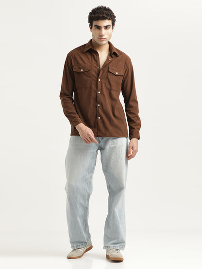 Corduroy Overshirt Brown