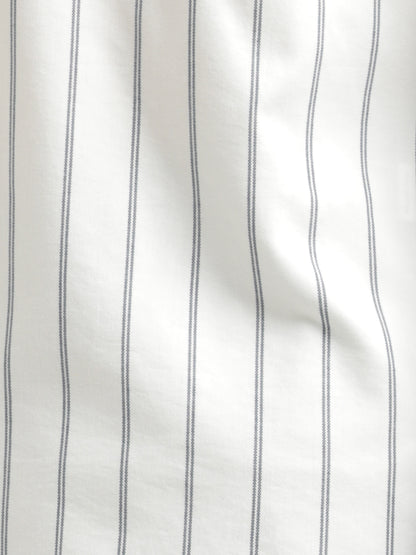 Striped Oxford Lycra Shirt White