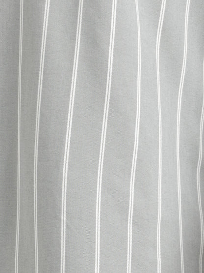 Striped Oxford Lycra Shirt Grey