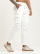 Cotton Cargo Trousers White