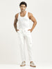 Cotton Cargo Trousers White
