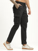 Cotton Cargo Trousers Black