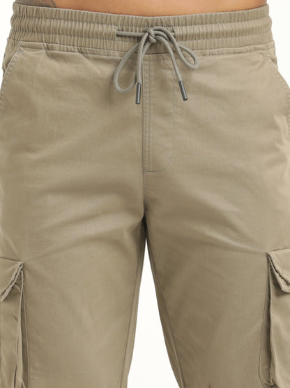 Cotton Cargo Trousers Olive