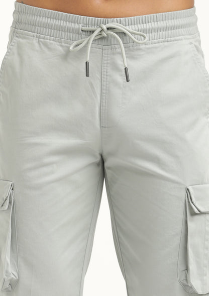 Cotton Cargo Trousers Lt Blue