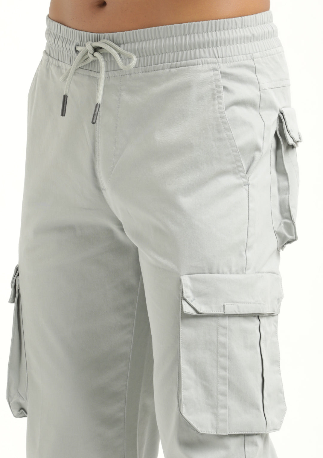 Cotton Cargo Trousers Lt Blue