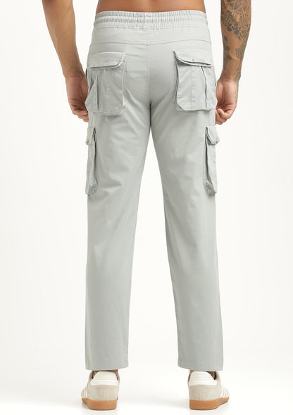 Cotton Cargo Trousers Lt Blue
