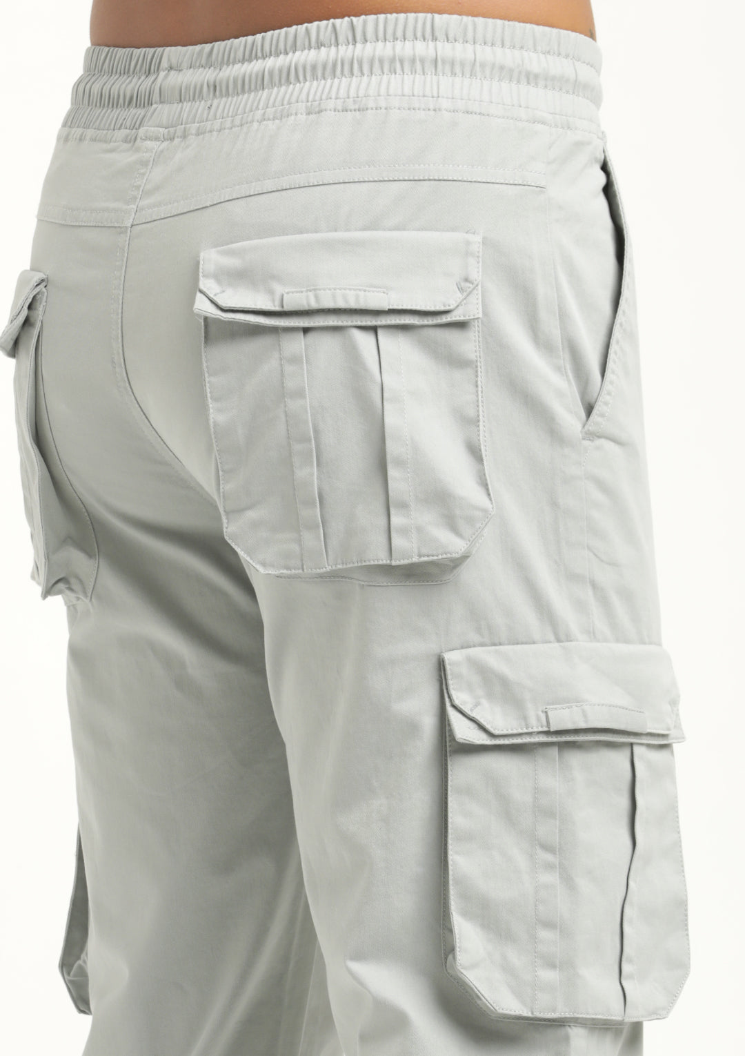 Cotton Cargo Trousers Lt Blue