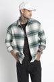 Brushed Check Casual Shirt Green