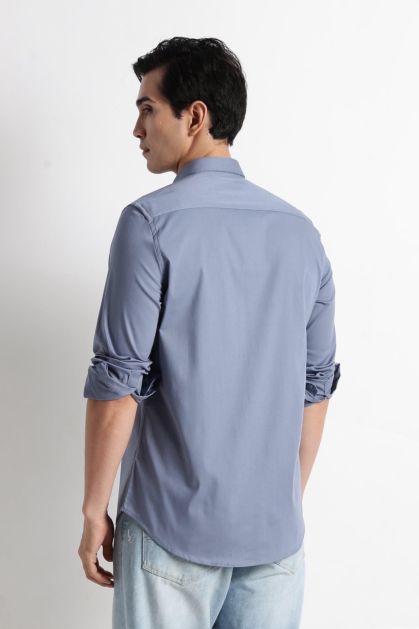 The Modern Essential Poly-Lycra Shirt Slate Grey