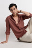 The Minimalist Linen Look Shirt Brown