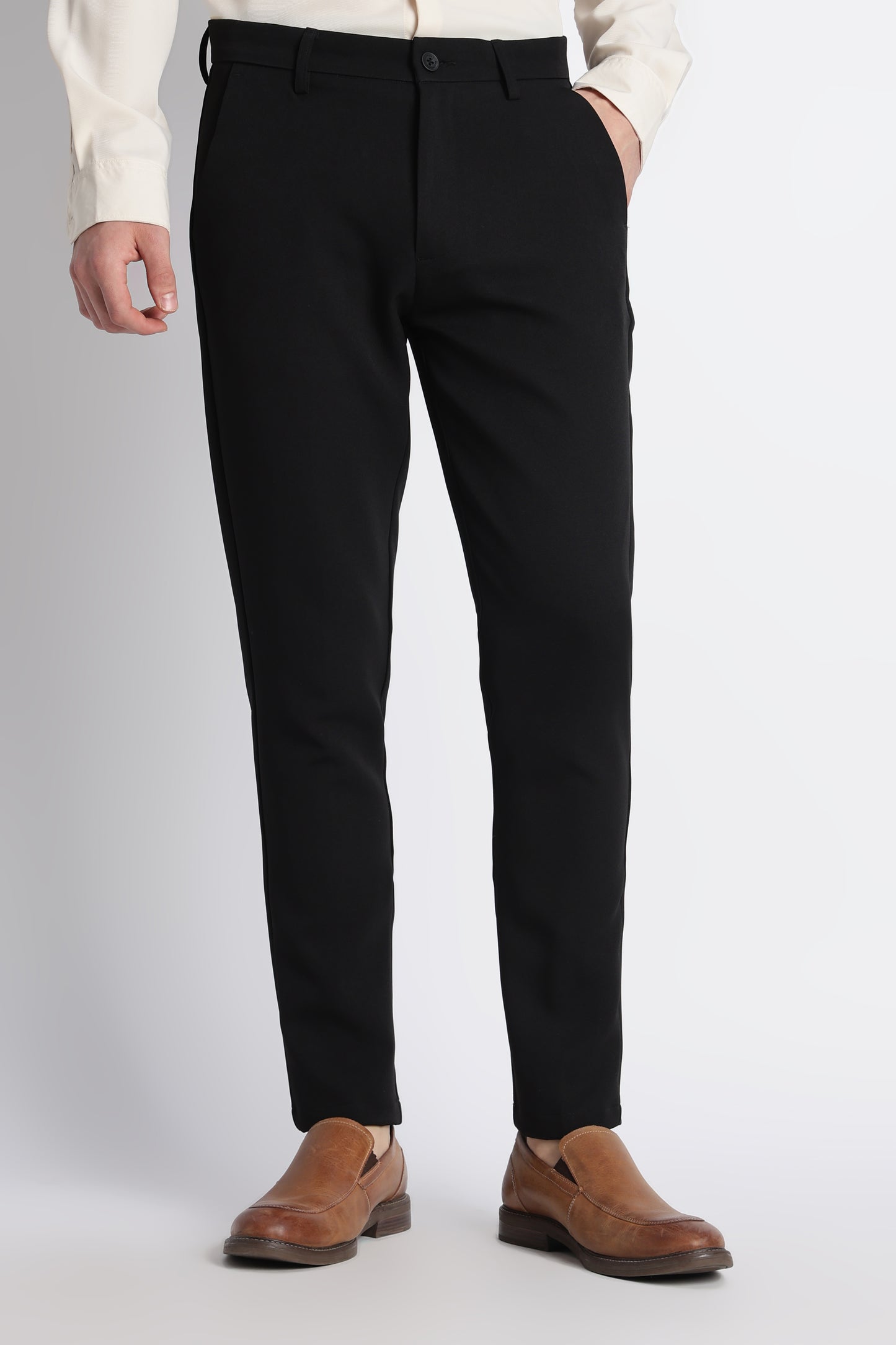 Modern Casual Trousers Black