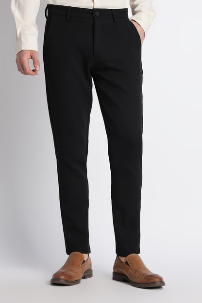 Modern Casual Trousers Black