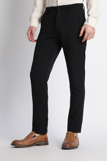 Modern Casual Trousers Black
