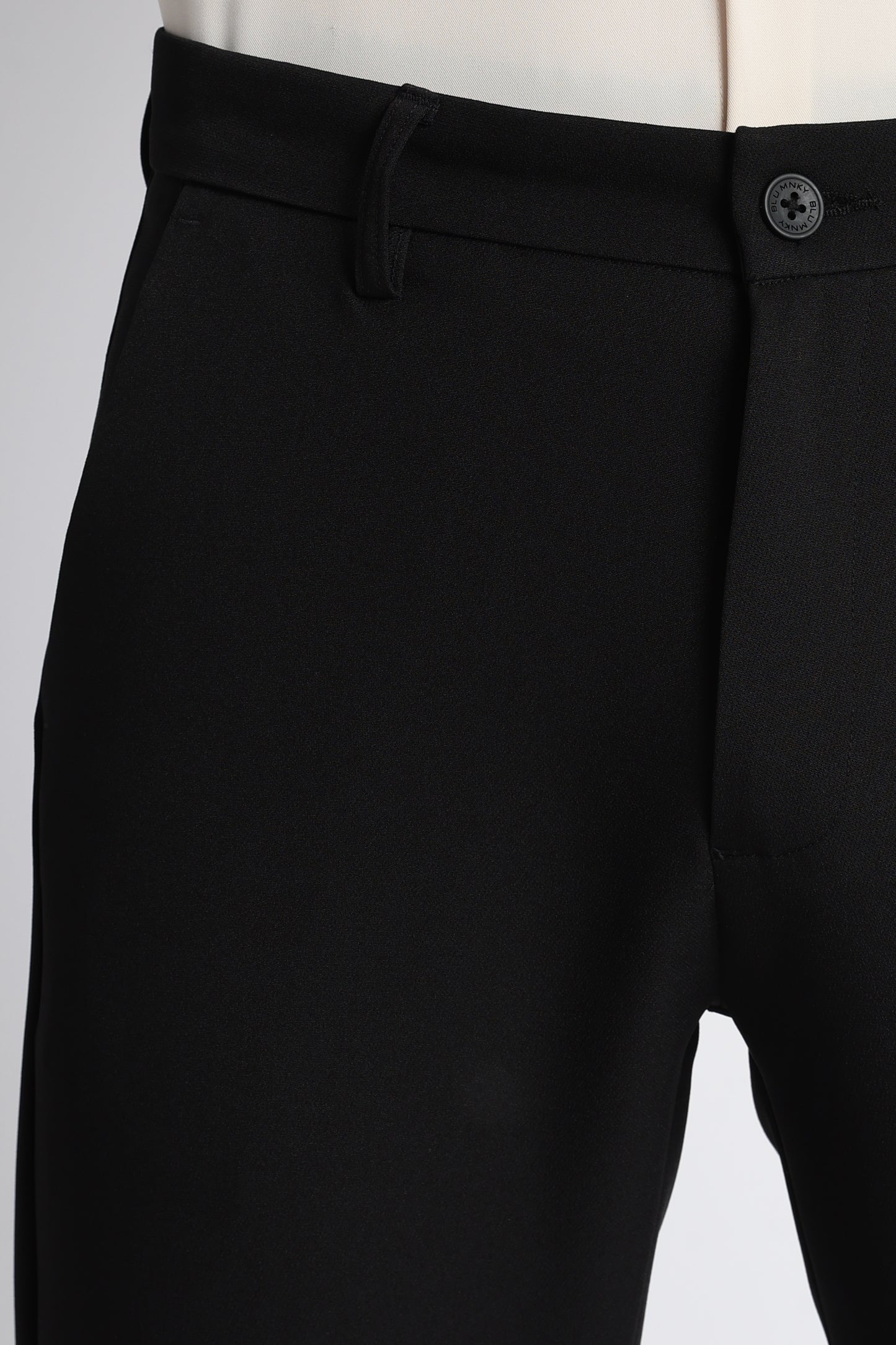 Modern Casual Trousers Black