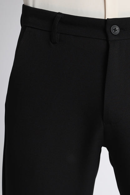 Modern Casual Trousers Black