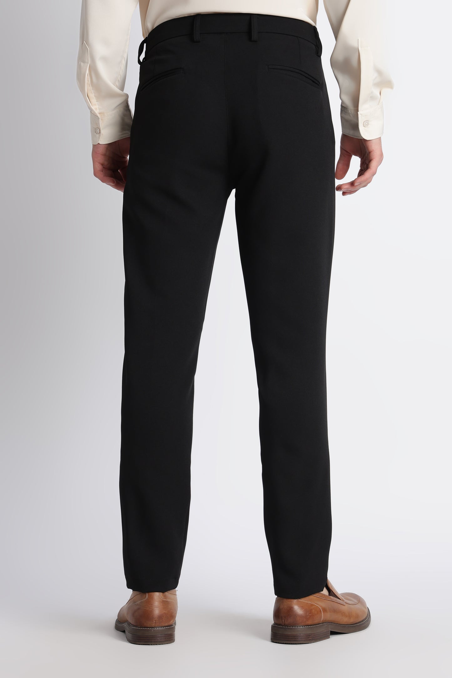 Modern Casual Trousers Black